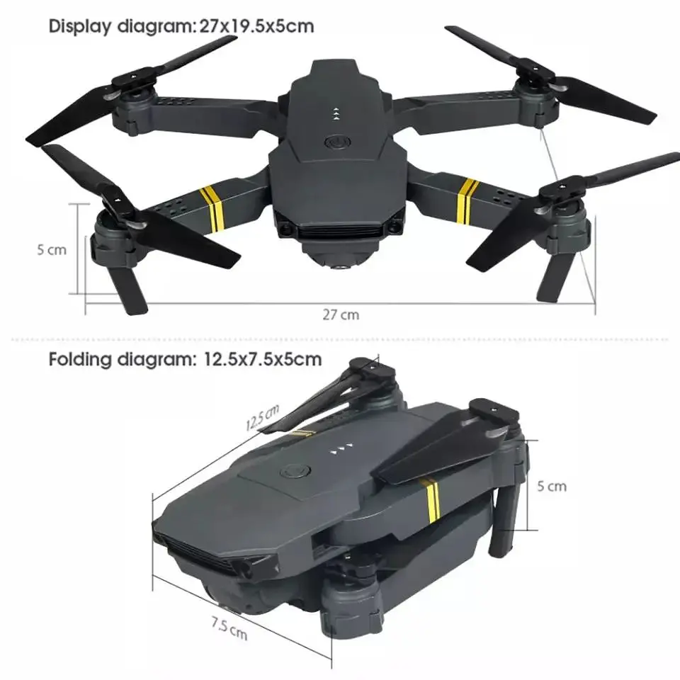 Dron 4K Doble Cámara WiFi Plegable para Principiantes 4