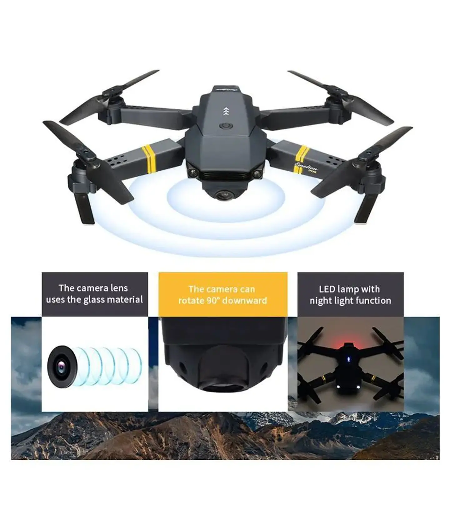 Dron 4K Doble Cámara WiFi Plegable para Principiantes 6