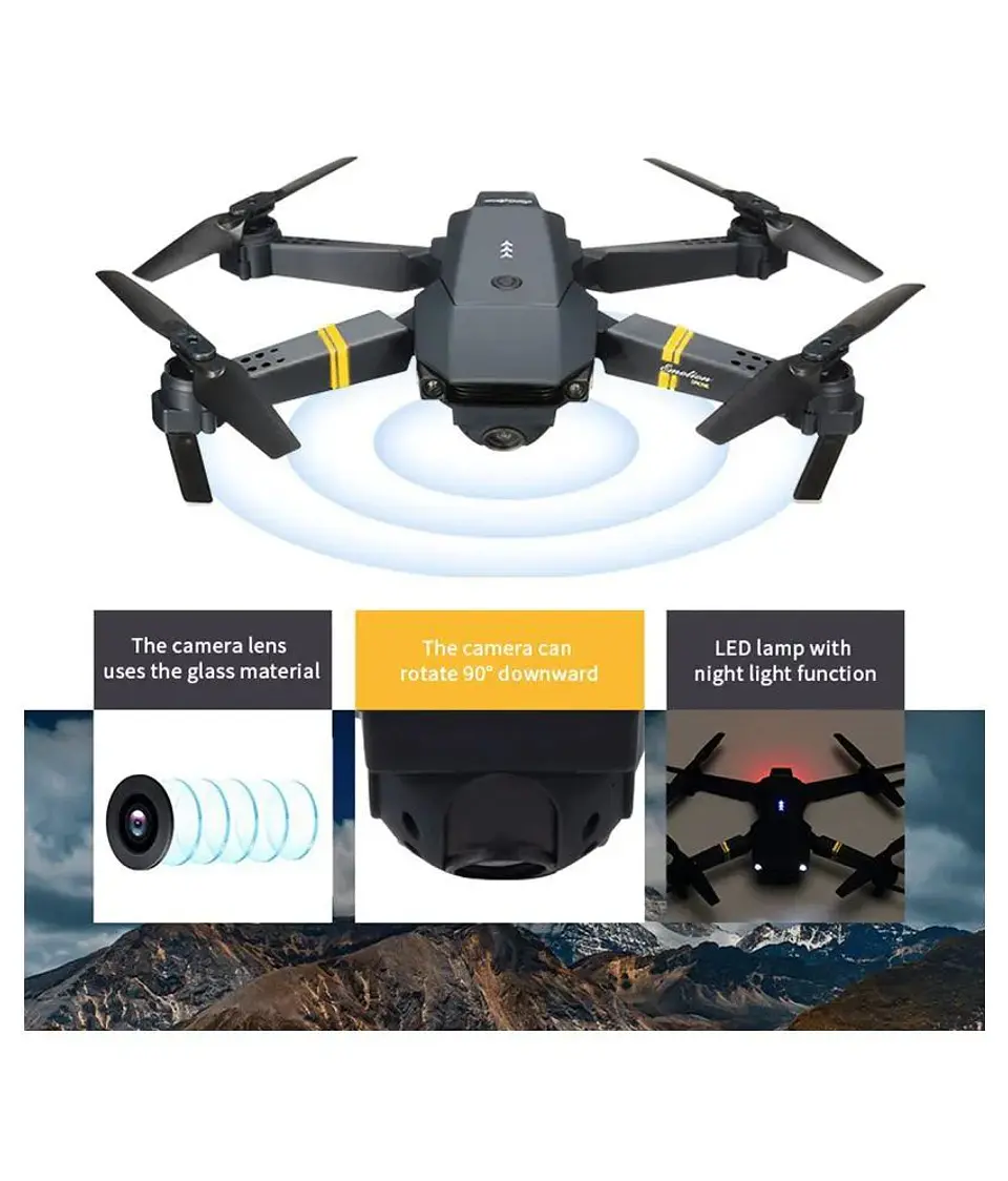 Dron 4K Doble Cámara WiFi Plegable para Principiantes 6