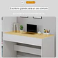 Set Escritorio Blanco con Librero + Silla Estilo Nórdico - Miniatura 5