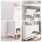Zapatero Organizador Blanco 120x32x100 cm con Puertas Abatibles - Miniatura 4