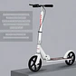 Scooter Patineta Plegable Blanca con Doble Freno y Ruedas PU - Miniatura 5
