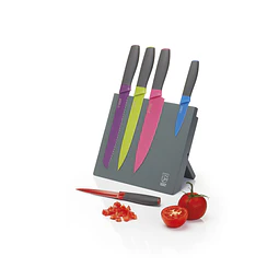 SET CUCHILLOS BASE MAGNÉTICA COLOURWORKS