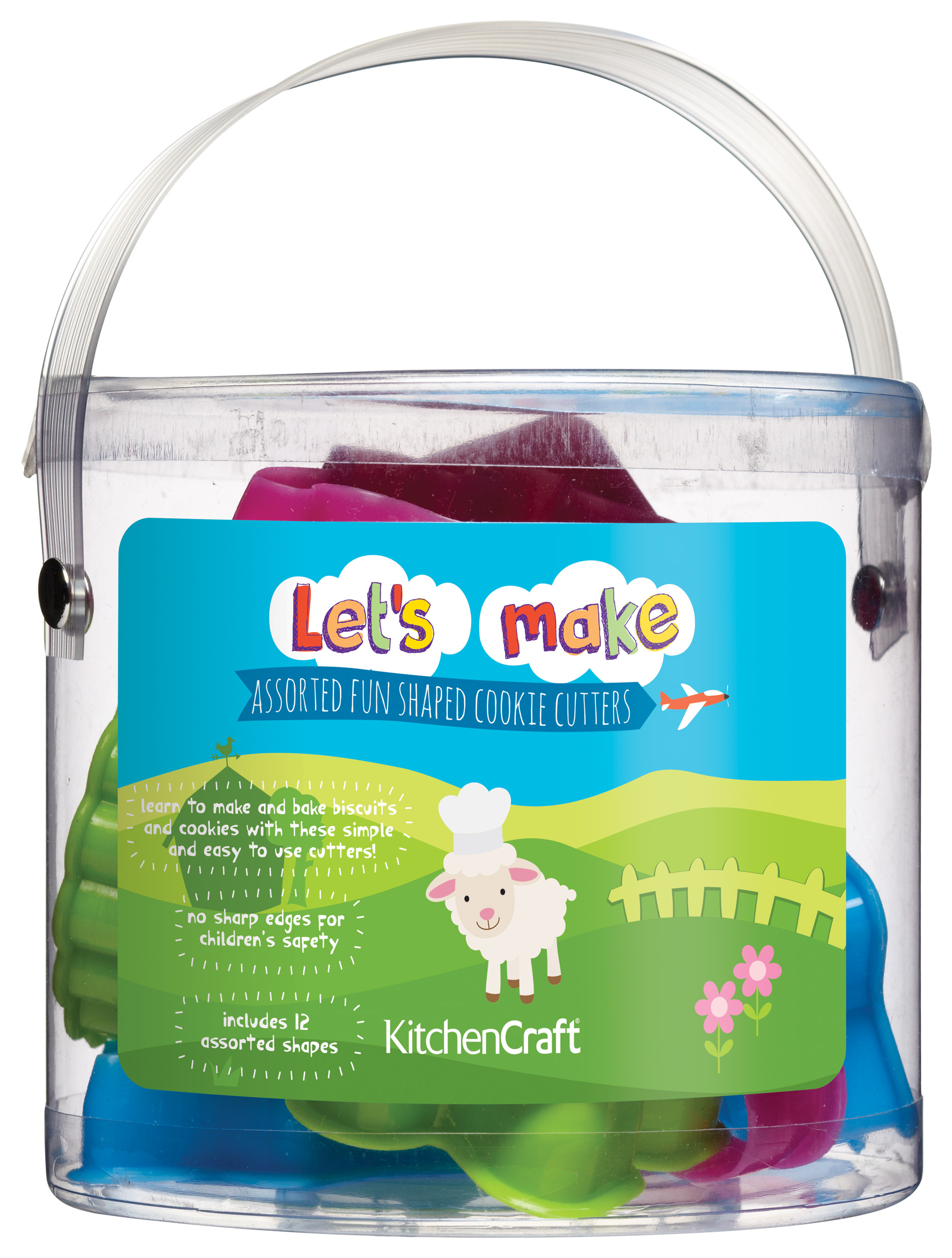SET 12 CORTADORES DE GALLETAS LET´S MAKE