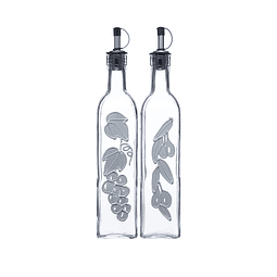 SET 2 BOTELLAS ACEITE Y VINAGRE WORLD OF FLAVORS