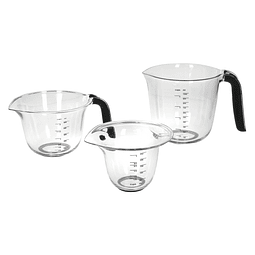 SET 3 JARROS MEDIDAS NEGRO KITCHEN AID