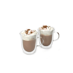 SET 2 TAZAS CHOCOLATE DOBLE PARED LA CAFETIERE 