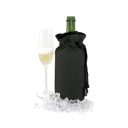 BOLSA FRÍO VINO Y ESPUMANTE PULLTEX NEGRA