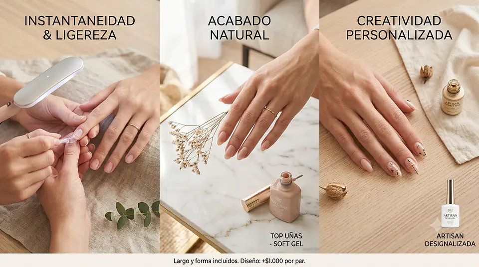 extensión de uñas soft gel  1