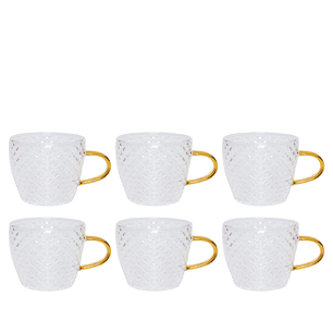 Set 6 Mini Tazas Escamas 120ml Topsoc