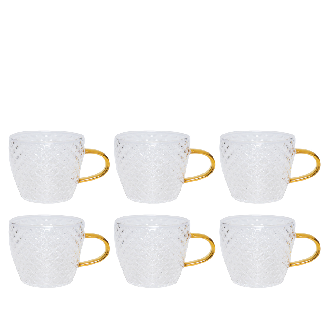 Set 6 Mini Tazas Escamas 120ml Topsoc 1