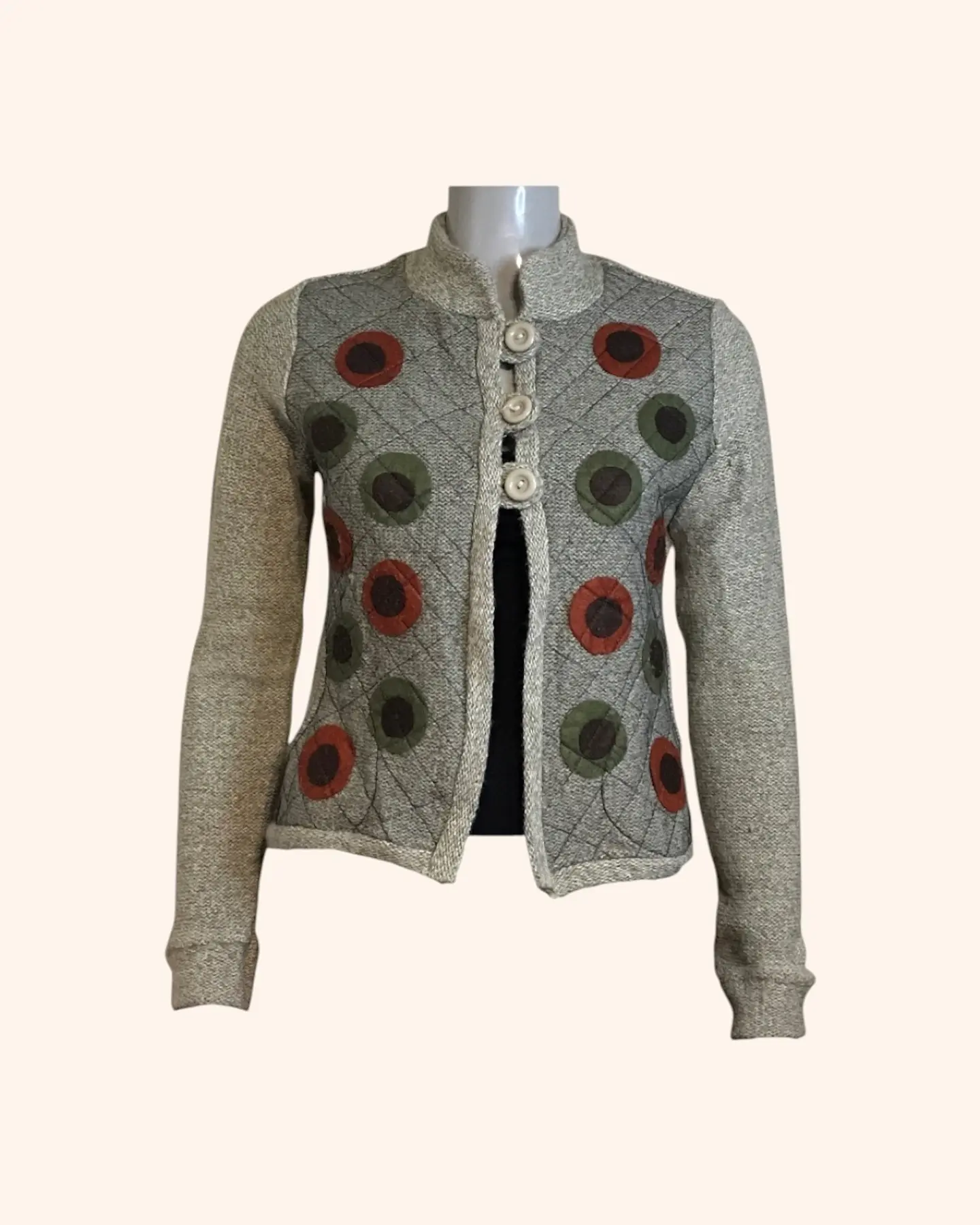 Chaleco Artesanal beige 1