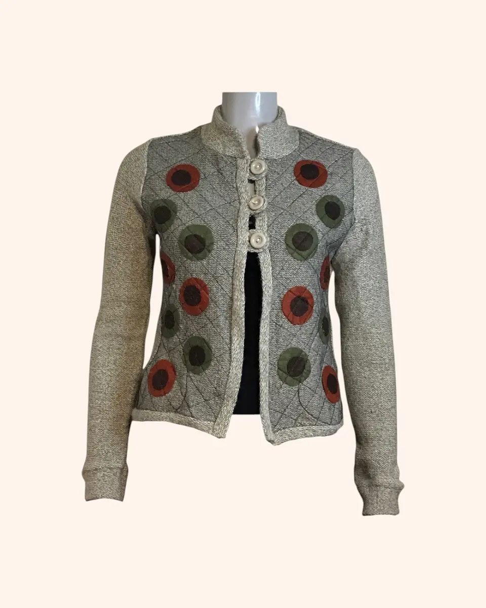 Chaleco Artesanal beige 1