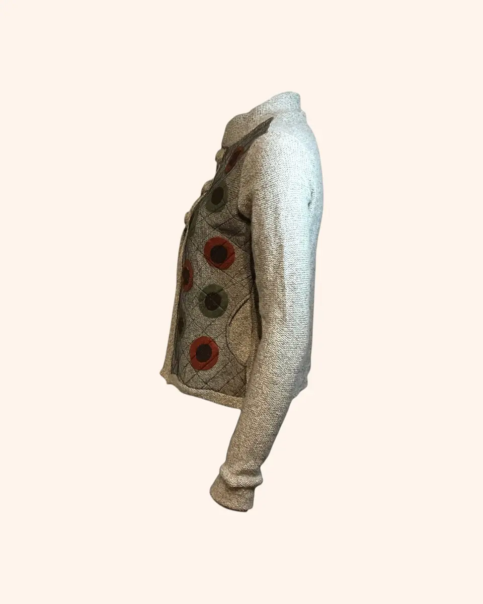 Chaleco Artesanal beige 2