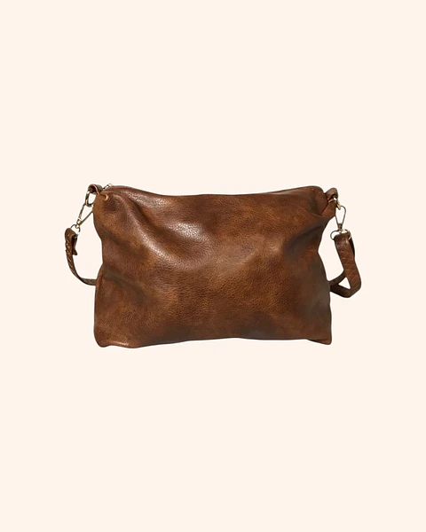 Cartera ecocuero café
