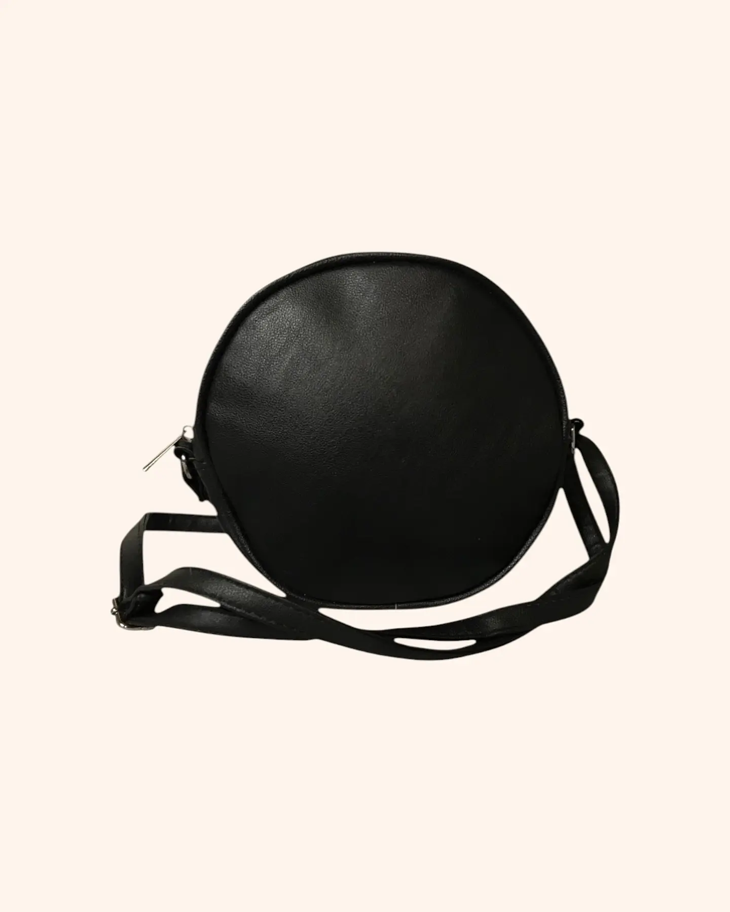 Cartera redonda negra 3