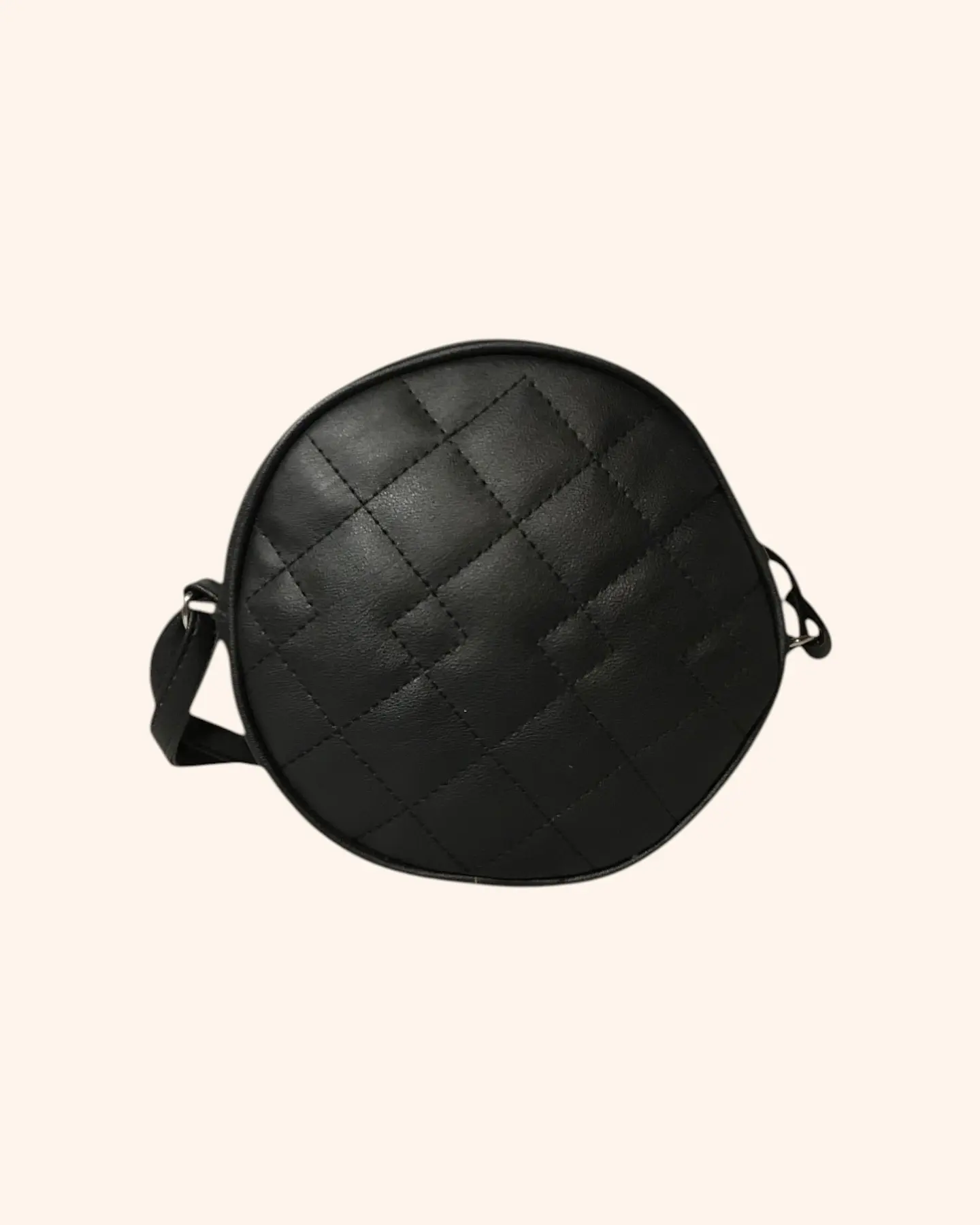 Cartera redonda negra 1