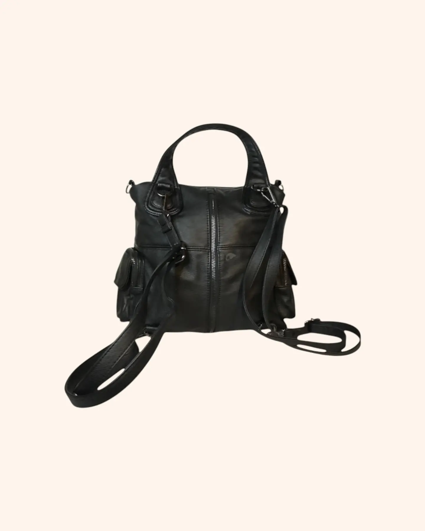 Cartera mochila Lounge negra 2