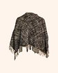 Poncho artesanal lana gris NUEVO - Miniatura 1