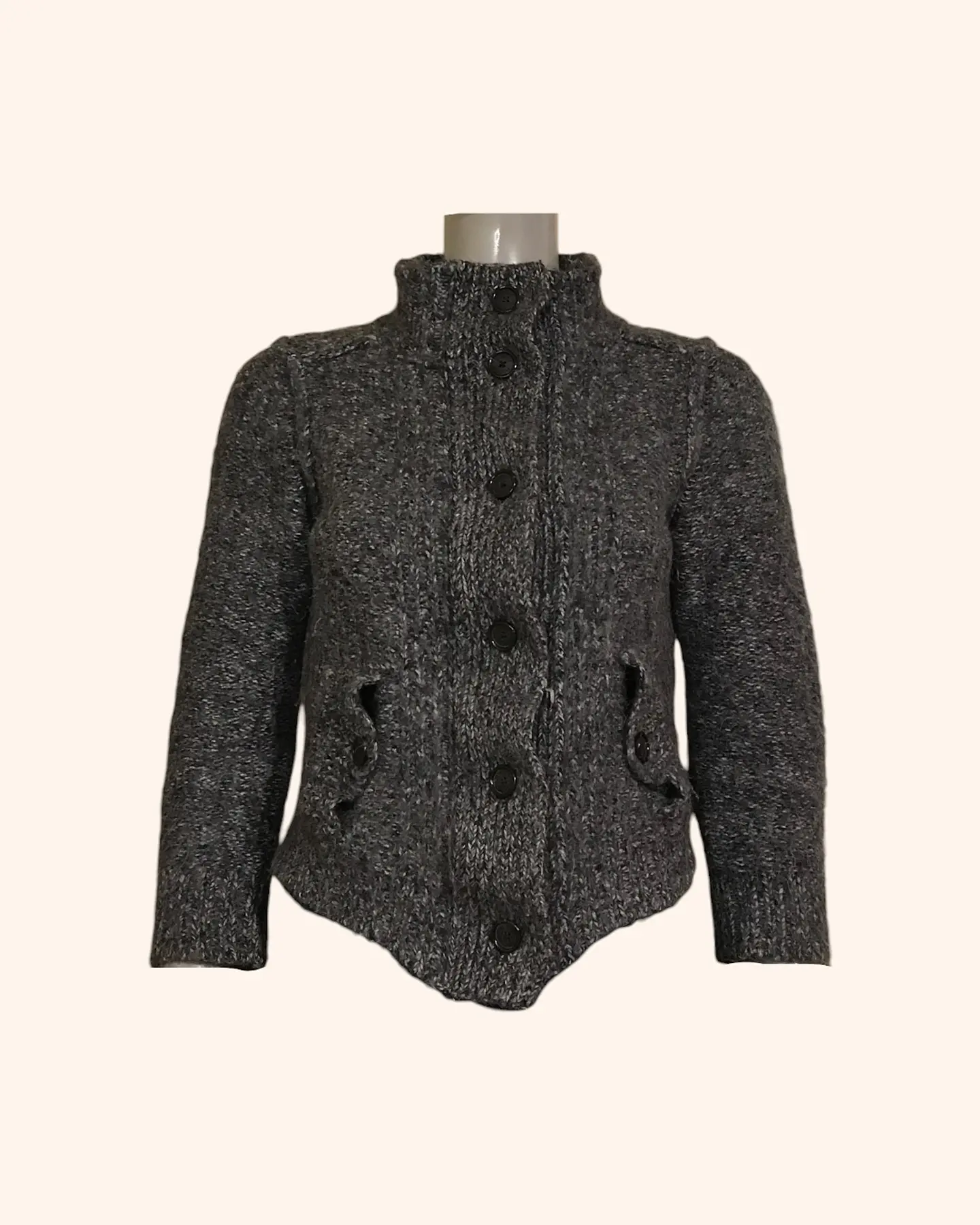 Chaleco XXXX lana gris REMATE 1