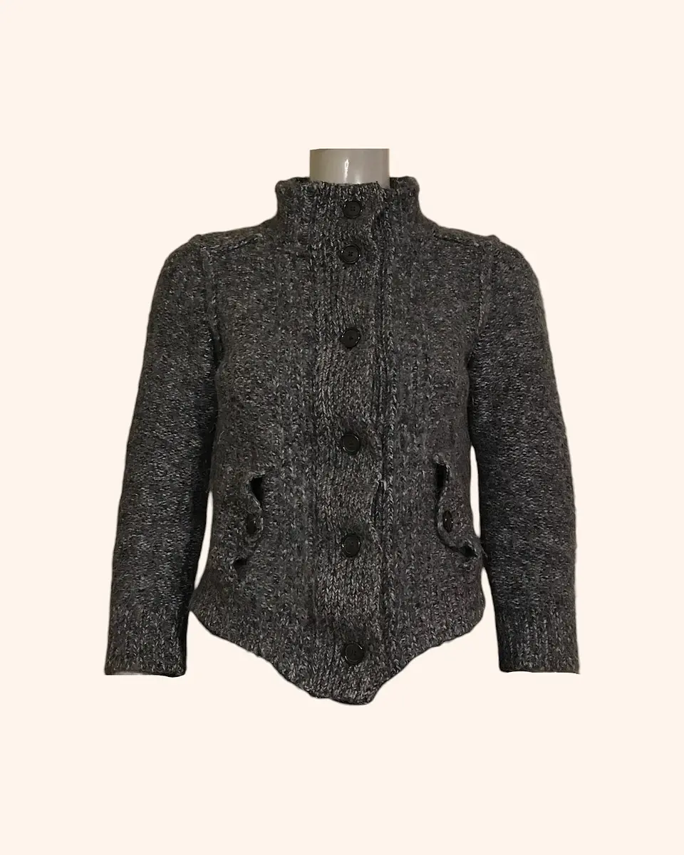 Chaleco XXXX lana gris REMATE 1