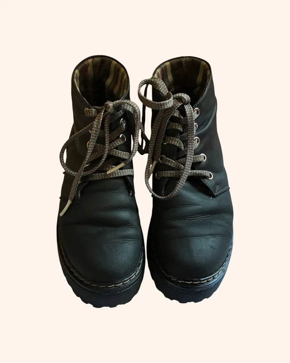 Botines cuero azul oscuro REMATE 2