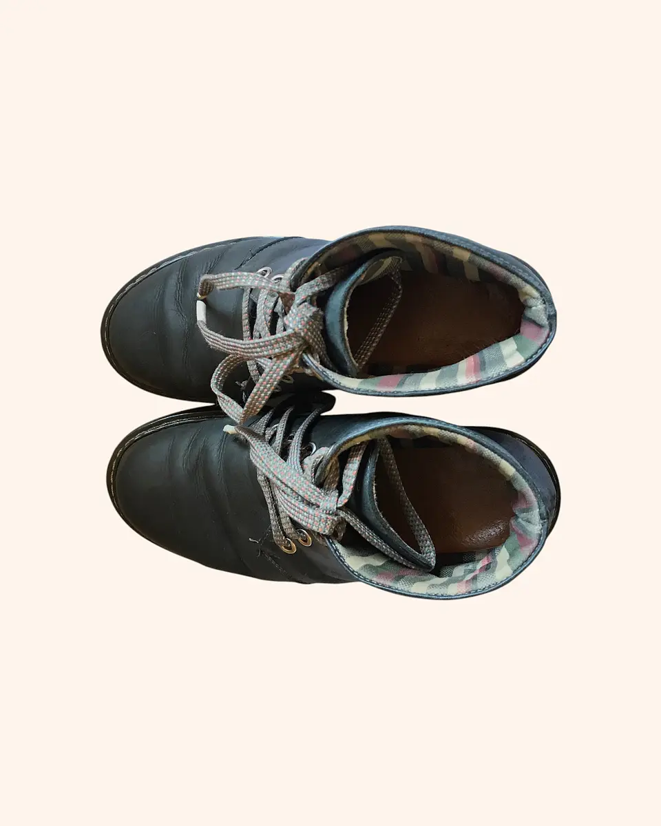 Botines cuero azul oscuro REMATE 3