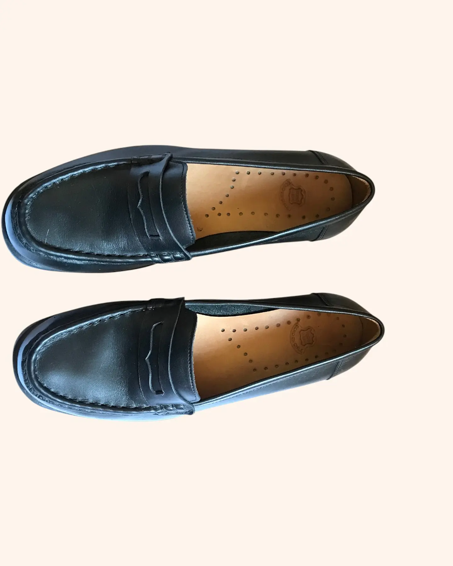 Mocasín cuero Artesanal negro 4