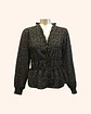 Blusa puntos negra manga larga - Miniatura 1