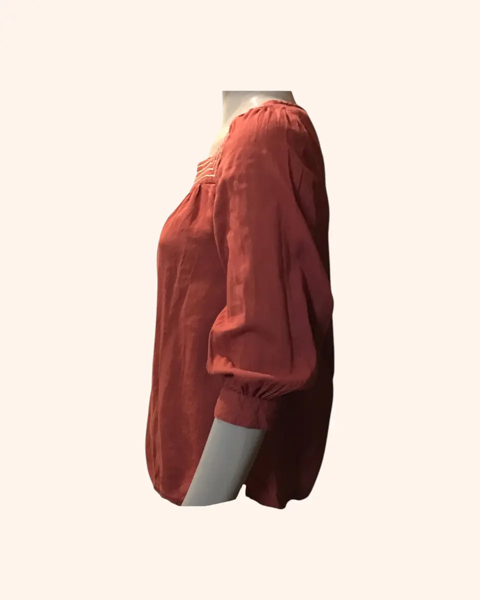 Polera terracota manga 3/4 2