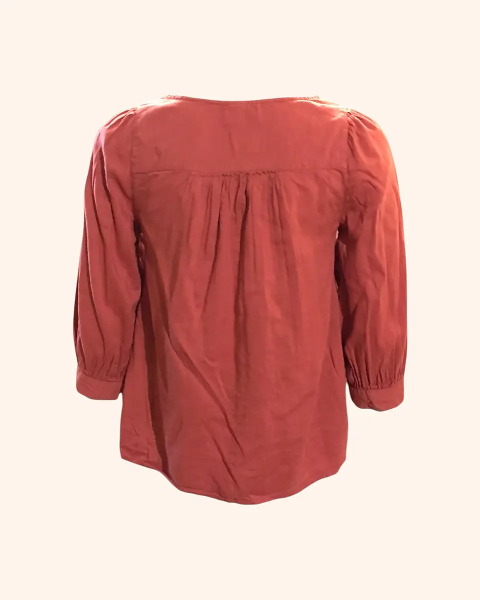Polera terracota manga 3/4 3
