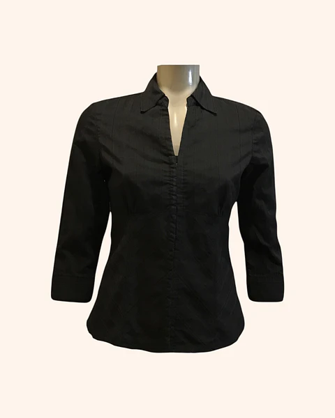 Blusa negra manga 3/4