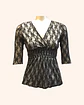 Blusa encaje negro - Miniatura 1