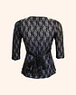 Blusa encaje negro - Miniatura 3
