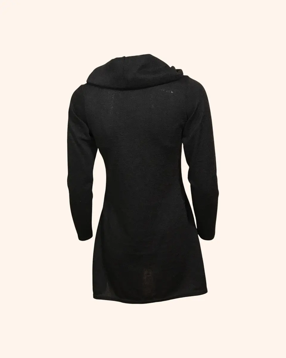 Vestido con cuello negro y colores 3