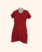 Vestido rojo lana con gorro - Miniatura 1