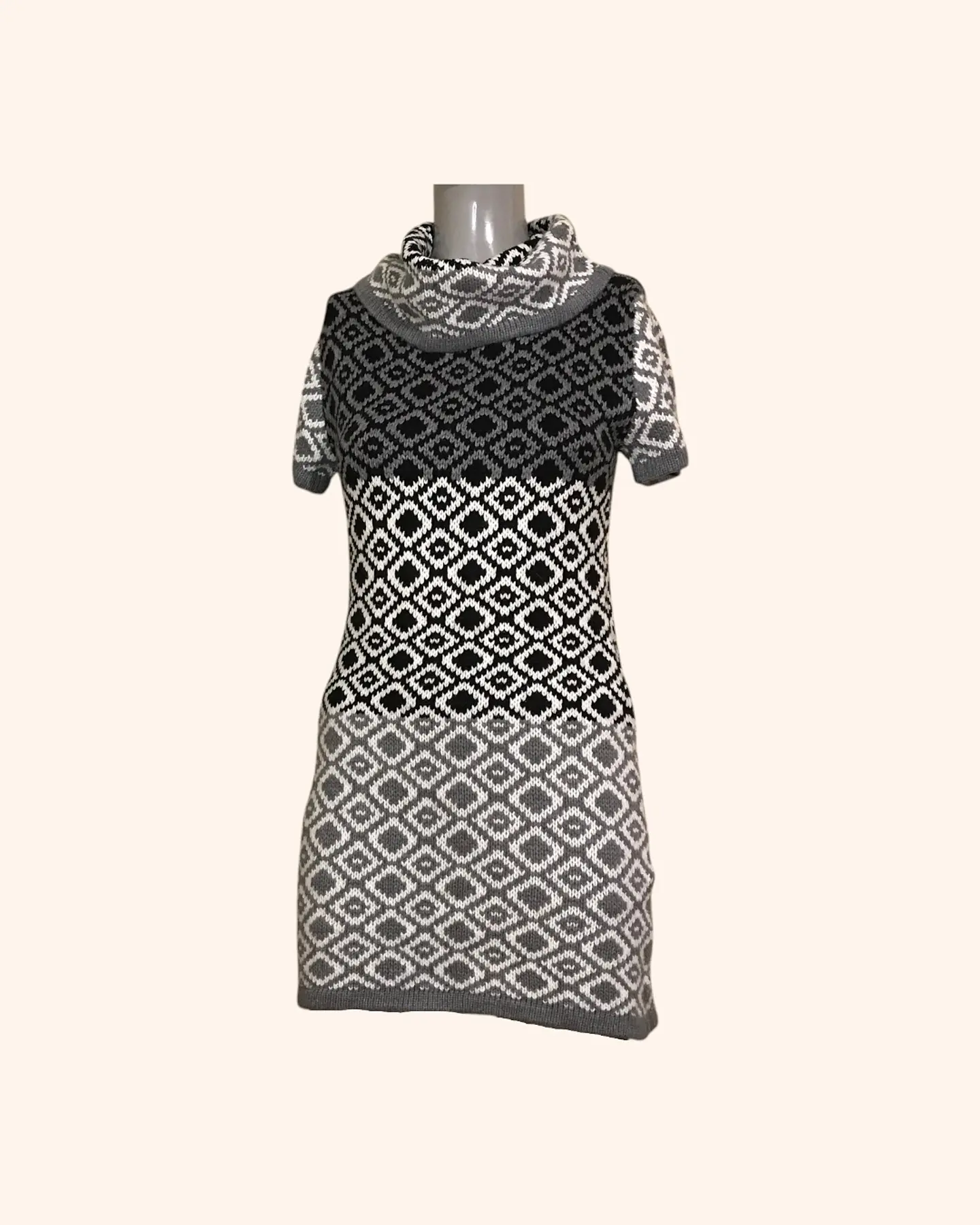 Vestido lana gris 1
