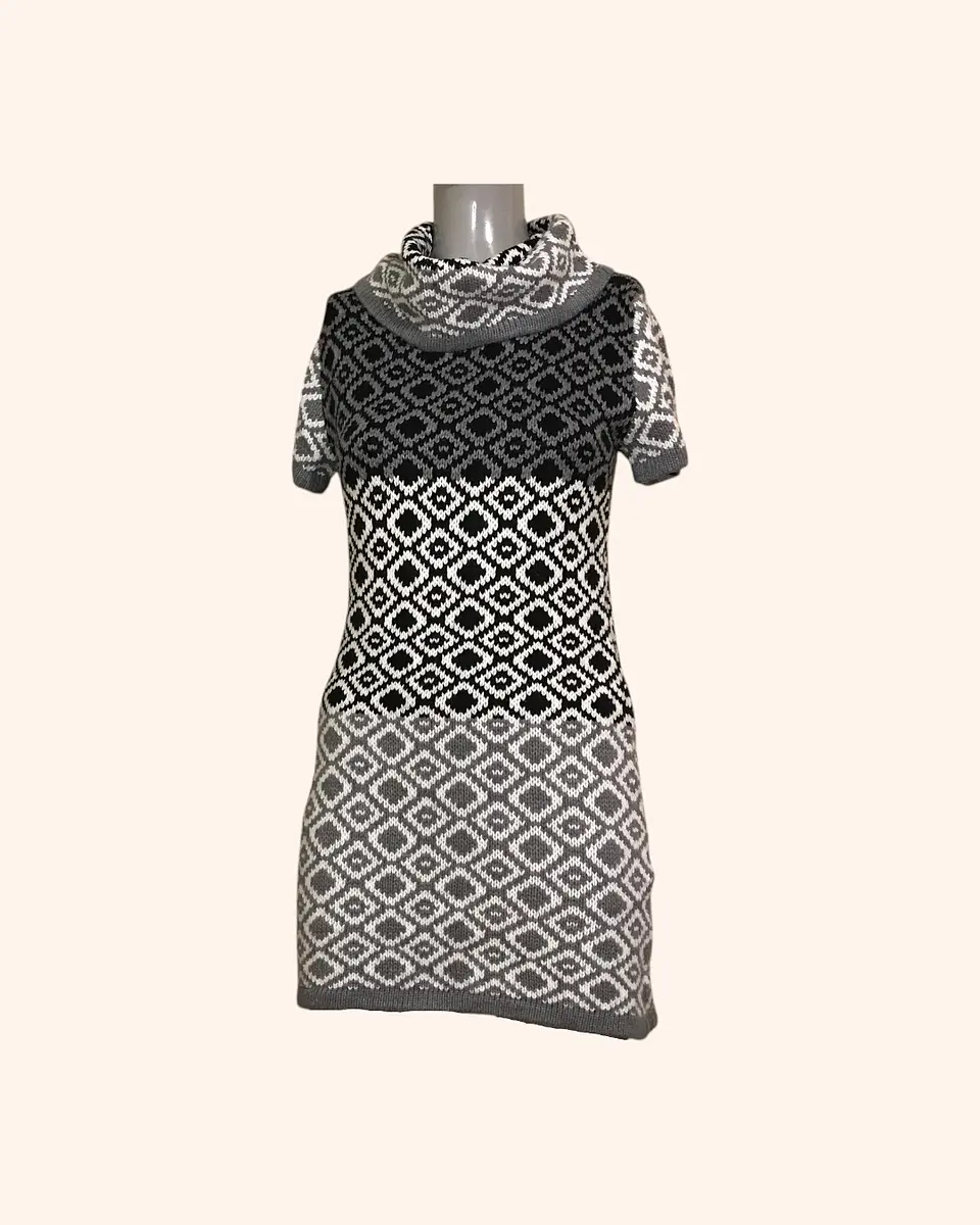Vestido lana gris 1