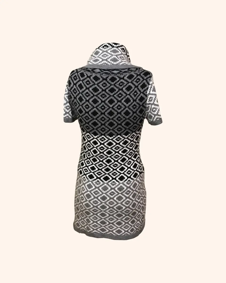 Vestido lana gris 3