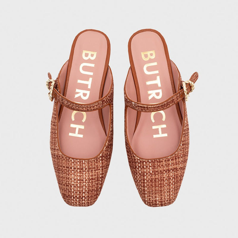 KENZA MULE FLAT OCRE 3