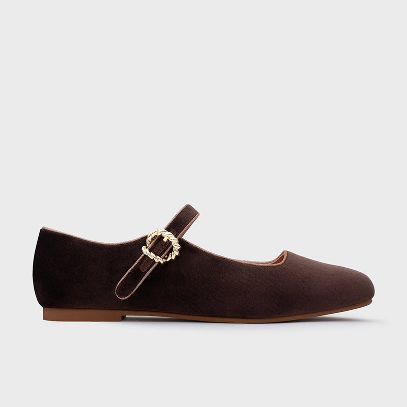AURELIA FLAT MARRÓN 1