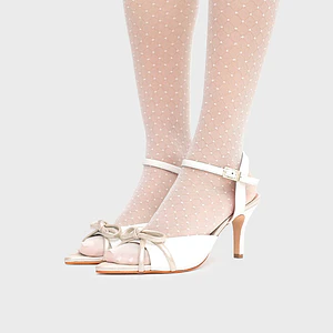 LENA PUMP BRIDE HUESO