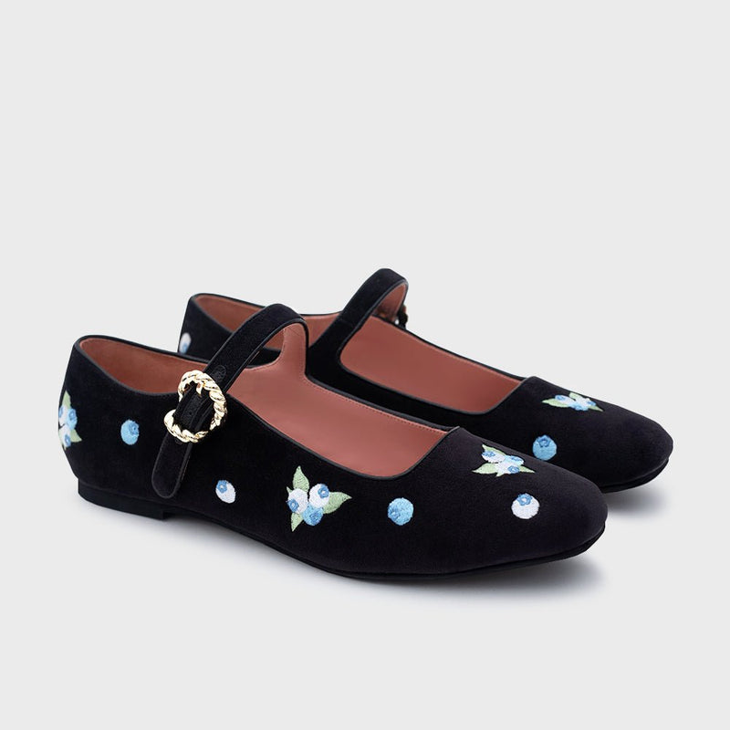 NINETTE BLUEBERRY FLAT NEGRO 3