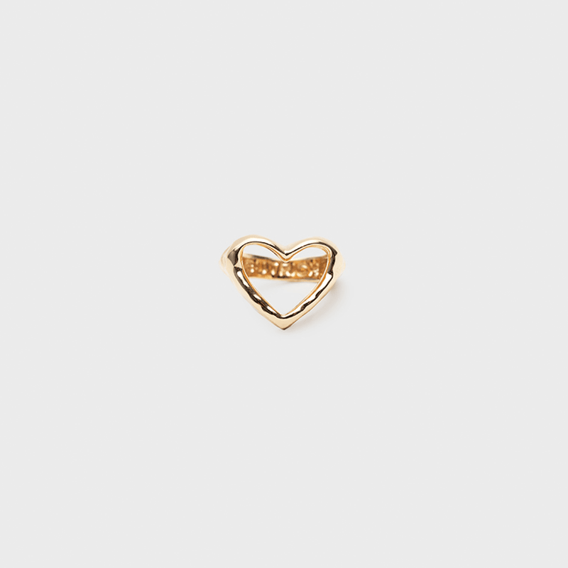 ANILLO CORAZON CORINA DORADO 2