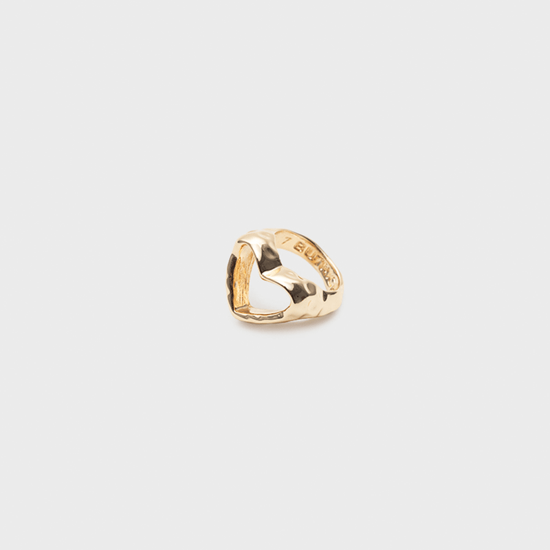 ANILLO CORAZON CORINA DORADO 3