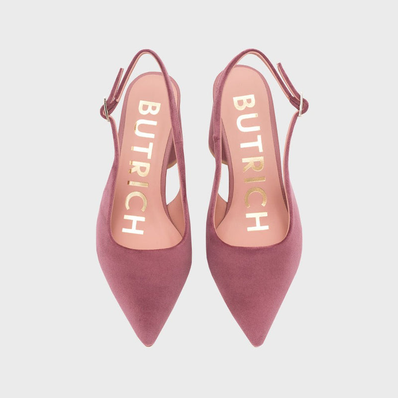 SUNDAE PUMP LEMON SLINGBACK ROSA OSCURO 5