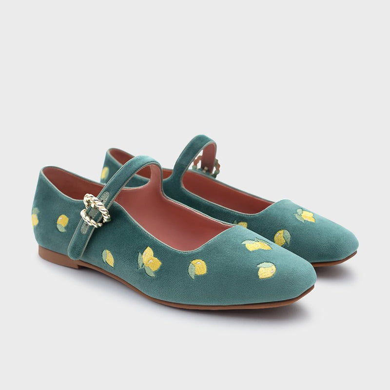 NINETTE LEMON FLAT VERDE 3