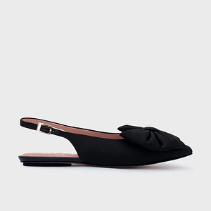FEDERICA FLAT SLINGBACK NEGRO