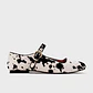 MALIKA FLAT HUESO NEGRO - Miniatura 1