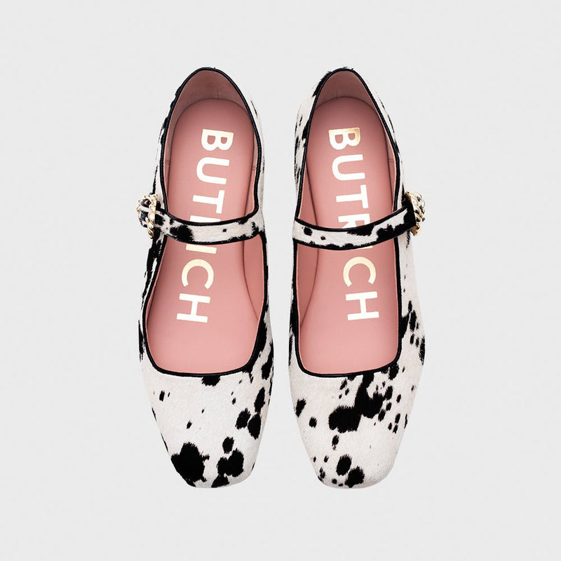 MALIKA FLAT HUESO NEGRO 6